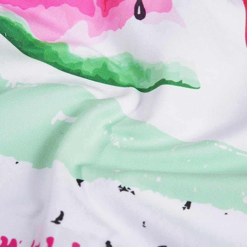 Serviette de plage en microfibre à séchage rapide, couverture sans sable, grand tapis rond de pique-nique et de Yoga, 60 pouces, avec glands